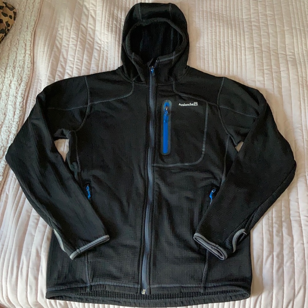 Avalanche Men’s Black Zip Up Hoodie